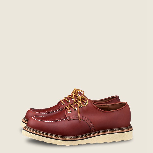 Red Wing Oxford Mens Burgundy - Classic - Russet Portage Leather - 4982610-OC